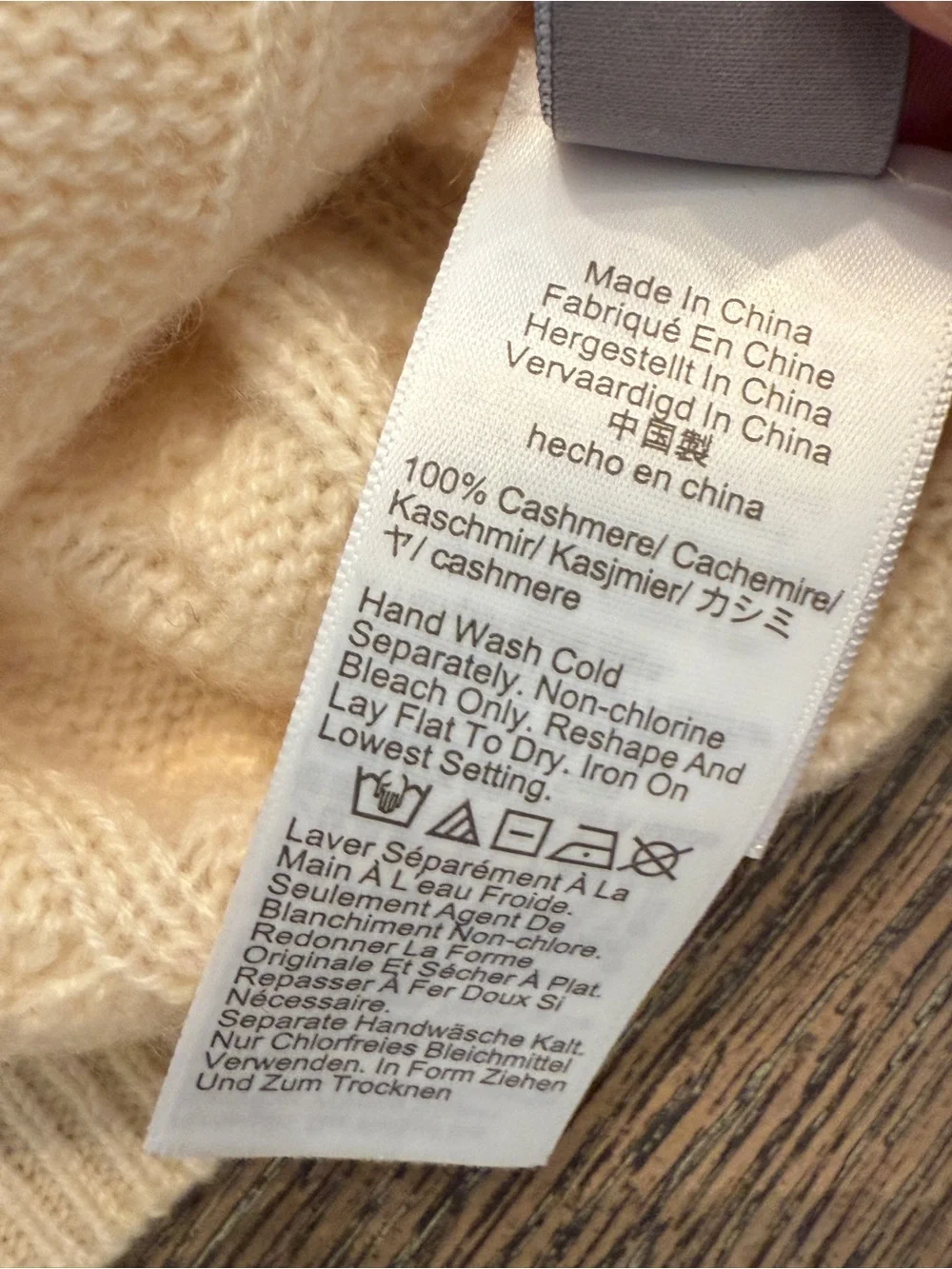 J. Crew Cashmere cropped cable-knit V-neck sweater cream ivory